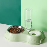 Feeding Dishes Food and Water Feeder Water Bowl Pet Bowl for Pet Supplies green - Aladdin Shoppers