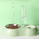 Feeding Dishes Food and Water Feeder Water Bowl Pet Bowl for Pet Supplies green - Aladdin Shoppers