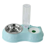 Feeding Dishes Food and Water Feeder Water Bowl Pet Bowl for Pet Supplies blue - Aladdin Shoppers