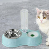 Feeding Dishes Food and Water Feeder Water Bowl Pet Bowl for Pet Supplies blue - Aladdin Shoppers