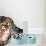 Feeding Dishes Food and Water Feeder Water Bowl Pet Bowl for Pet Supplies blue - Aladdin Shoppers