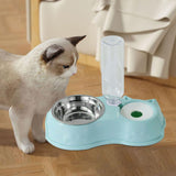 Feeding Dishes Food and Water Feeder Water Bowl Pet Bowl for Pet Supplies blue - Aladdin Shoppers