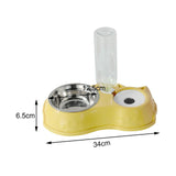 Feeding Dishes Food and Water Feeder Water Bowl Pet Bowl for Pet Supplies yellow - Aladdin Shoppers