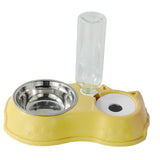 Feeding Dishes Food and Water Feeder Water Bowl Pet Bowl for Pet Supplies yellow - Aladdin Shoppers