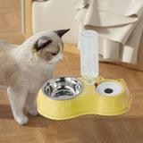 Feeding Dishes Food and Water Feeder Water Bowl Pet Bowl for Pet Supplies yellow - Aladdin Shoppers