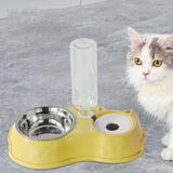 Feeding Dishes Food and Water Feeder Water Bowl Pet Bowl for Pet Supplies yellow - Aladdin Shoppers