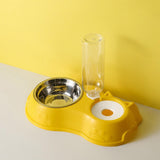 Feeding Dishes Food and Water Feeder Water Bowl Pet Bowl for Pet Supplies yellow - Aladdin Shoppers