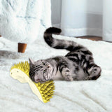 Massage Comb Pet Grooming Brush Removal Tool Scratcher Cats Self Groomer Yellow - Aladdin Shoppers