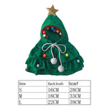 Pet Christmas Costume Set Christmas Tree Outfits for Pet Festival Supplies S - Aladdin Shoppers