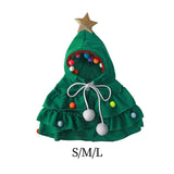 Pet Christmas Costume Set Christmas Tree Outfits for Pet Festival Supplies S - Aladdin Shoppers