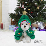 Pet Christmas Costume Set Christmas Tree Outfits for Pet Festival Supplies S - Aladdin Shoppers