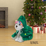 Pet Christmas Costume Set Christmas Tree Outfits for Pet Festival Supplies S - Aladdin Shoppers