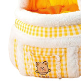 Portable Cat Carrier Bag Backpack Breathable Pet Cage Warm for Walking Yellow 32x25x40cm L - Aladdin Shoppers