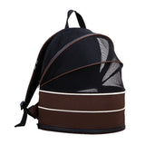 Pet Carrier Backpack Dog Cats Breathable Hiking Foldable Durable Travel Bag Brown - Aladdin Shoppers