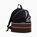 Pet Carrier Backpack Dog Cats Breathable Hiking Foldable Durable Travel Bag Brown - Aladdin Shoppers