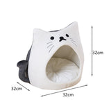 Autumn Cat Bed Durable Foldable Soft Anti Skid for Cat Rest Accessories White S - Aladdin Shoppers