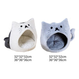 Autumn Cat Bed Durable Foldable Soft Anti Skid for Cat Rest Accessories White S - Aladdin Shoppers