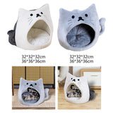 Autumn Cat Bed Durable Foldable Soft Anti Skid for Cat Rest Accessories White S - Aladdin Shoppers