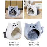 Autumn Cat Bed Durable Foldable Soft Anti Skid for Cat Rest Accessories White S - Aladdin Shoppers