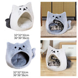 Autumn Cat Bed Durable Foldable Soft Anti Skid for Cat Rest Accessories White S - Aladdin Shoppers