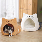 Autumn Cat Bed Durable Foldable Soft Anti Skid for Cat Rest Accessories White S - Aladdin Shoppers