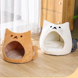 Autumn Cat Bed Durable Foldable Soft Anti Skid for Cat Rest Accessories White S - Aladdin Shoppers