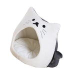 Autumn Cat Bed Durable Foldable Soft Anti Skid for Cat Rest Accessories White S - Aladdin Shoppers