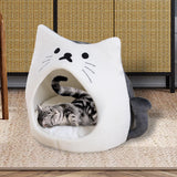 Autumn Cat Bed Durable Foldable Soft Anti Skid for Cat Rest Accessories White S - Aladdin Shoppers