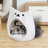 Autumn Cat Bed Durable Foldable Soft Anti Skid for Cat Rest Accessories White S - Aladdin Shoppers