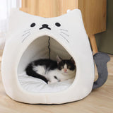 Autumn Cat Bed Durable Foldable Soft Anti Skid for Cat Rest Accessories White S - Aladdin Shoppers