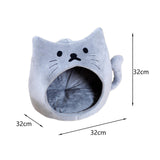 Autumn Cat Bed Durable Foldable Soft Anti Skid for Cat Rest Accessories Grey S - Aladdin Shoppers