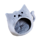 Autumn Cat Bed Durable Foldable Soft Anti Skid for Cat Rest Accessories Grey S - Aladdin Shoppers