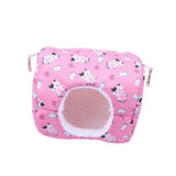Hamster House Bed Hanging Hammock soft for Rabbit Indoor Winter Pink - Aladdin Shoppers