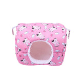 Hamster House Bed Hanging Hammock soft for Rabbit Indoor Winter Pink - Aladdin Shoppers