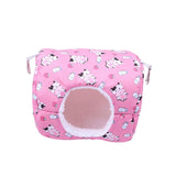 Hamster House Bed Hanging Hammock soft for Rabbit Indoor Winter Pink - Aladdin Shoppers