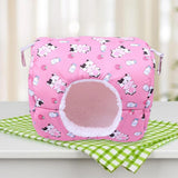 Hamster House Bed Hanging Hammock soft for Rabbit Indoor Winter Pink - Aladdin Shoppers
