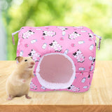 Hamster House Bed Hanging Hammock soft for Rabbit Indoor Winter Pink - Aladdin Shoppers