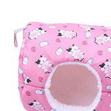 Hamster House Bed Hanging Hammock soft for Rabbit Indoor Winter Pink - Aladdin Shoppers