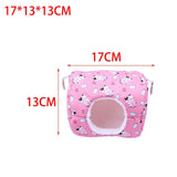 Hamster House Bed Hanging Hammock soft for Rabbit Indoor Winter Pink - Aladdin Shoppers