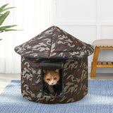 Stray Cats Shelter Waterproof Furniture Outside Outdoor Feral Dog House 40cmx40cmx45cm Red - Aladdin Shoppers