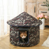 Stray Cats Shelter Waterproof Furniture Outside Outdoor Feral Dog House 40cmx40cmx45cm Red - Aladdin Shoppers