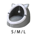 Cat Warm House Dog Tent Puppy Sleeping Soft Hut Cave Pet Bed S 34x34x30CM - Aladdin Shoppers