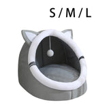 Cat Warm House Dog Tent Puppy Sleeping Soft Hut Cave Pet Bed S 34x34x30CM - Aladdin Shoppers