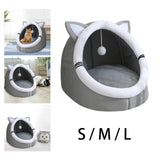 Cat Warm House Dog Tent Puppy Sleeping Soft Hut Cave Pet Bed S 34x34x30CM - Aladdin Shoppers