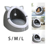 Cat Warm House Dog Tent Puppy Sleeping Soft Hut Cave Pet Bed S 34x34x30CM - Aladdin Shoppers