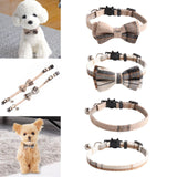 Cute Pet Cat Collar with Bells Adjustable Buckle Dog Accessories for Puppy A - Aladdin Shoppers