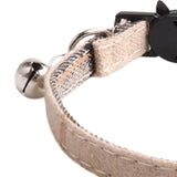 Cute Pet Cat Collar with Bells Adjustable Buckle Dog Accessories for Puppy C - Aladdin Shoppers