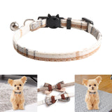 Cute Pet Cat Collar with Bells Adjustable Buckle Dog Accessories for Puppy D - Aladdin Shoppers