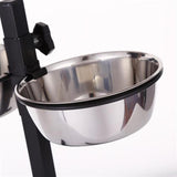 Adjustable Elevated Pet Bowls Feeder Cats Kitten Raised Water and Food Bowls 17cmx6cm - Aladdin Shoppers