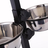 Adjustable Elevated Pet Bowls Feeder Cats Kitten Raised Water and Food Bowls 17cmx6cm - Aladdin Shoppers